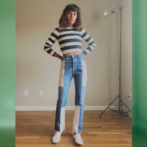 F21 long sleeve crop top shirt xs